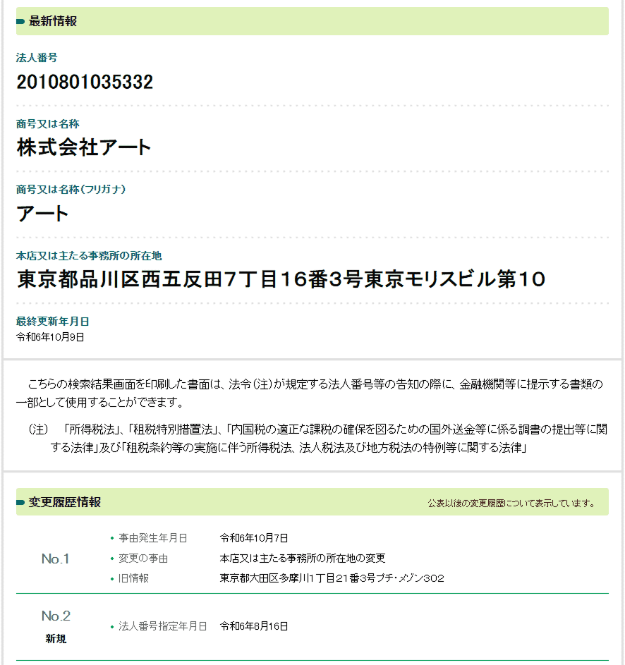 ㈱アートの情報